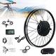 Electric Bike Conversion Kit Rear Wheel Conversion Kit,E-Bike Retrofit Kit 48V 1000W E-Bike Conversion Kit,E-Bike Conversion Kit,With Integrated Controller,Lcd Display,20In-Cassetteflywheel