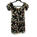 Urban Outfitters Dresses | Kimchi Blue - Urban Outfitters Black Floral Embroidered Dress Women's Medium | Color: Black/Green | Size: M