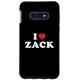 Hülle für Galaxy S10e Zack Vornamen-Geschenk, I Heart Zack I Love Zack