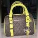 Michael Kors Bags | Michael Kors Bedford Legacy Mini Duffle | Color: Brown/Green | Size: Extra Small