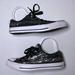 Converse Shoes | Converse Womens 9 Black Silver Sequin Low Chuck Taylor All Star Sneakers Shoes | Color: Black/Silver | Size: 9