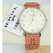 Coach Accessories | Coach Women’s Watch Pink Leather Strap Silver Bezel White Dial | Color: Gold/Pink | Size: Os