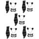 Toyvian 5 Sets Cosplay Suit Hair Band Animals Outfit Raccoon Costume Halloween Costume Prop Party Costume Prop Halloween Headdress Animal Costume Animal Hairband Cloth Story Club Tail