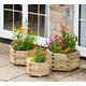 Badajoz - Set of 3 Hexagonal Planters in Solid Pressure Treated Wood