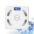 minkissy Fat Scale Weight Measure Scale Bodyweight Scale Battery Operated Scales for Weight Lcd Smart Electronic Scale Digital Scale Electronic Scales Chargeable Weighing Scale White