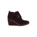 Franco Sarto Ankle Boots: Burgundy Shoes - Women's Size 9 1/2