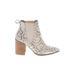 Steve Madden Boots: Ivory Snake Print Shoes - Women's Size 9