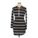 J for Justify Casual Dress: Black Stripes Dresses - Women's Size X-Large