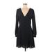 1.State Casual Dress - Wrap: Black Polka Dots Dresses - Women's Size 6