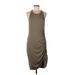 Active by Old Navy Active Dress - Sheath: Brown Solid Activewear - Women's Size Large