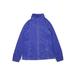 Columbia Fleece Jacket: Below Hip Blue Print Jackets & Outerwear - Kids Girl's Size 14