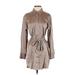 Abercrombie & Fitch Casual Dress - Shirtdress: Tan Dresses - Women's Size X-Small