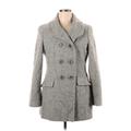 Calvin Klein Wool Coat: Gray Jackets & Outerwear - Women's Size 14