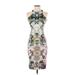 Zara Casual Dress - Bodycon: Green Paisley Dresses - Women's Size Small