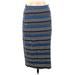 Old Navy Casual Skirt: Blue Stripes Bottoms - Women's Size Medium