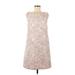 Victoria Beckham for Target Casual Dress - Shift: Ivory Brocade Dresses - Women's Size Medium