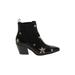 Betsey Johnson Ankle Boots: Black Stars Shoes - Women's Size 6 1/2