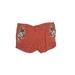 JW Los Angeles Shorts: Red Floral Bottoms - Women's Size 2X-Large