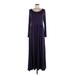 Soft Surroundings Casual Dress - Maxi: Purple Dresses - Women's Size Medium