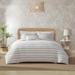 Tommy Bahama Island Micro Waffle Stripe Ivory Duvet Cover Set