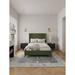 Manhattan Comfort Promenade Mid-Century Modern Velvet Upholstered Bed