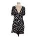 Market and Spruce Casual Dress: Black Baroque Print Dresses - Women's Size Large