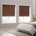 Eclipse Cordless Room Darkening Venetian Faux Wood Blinds with 2 in. Slats in Dark Oak