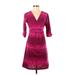 Mountain Hardwear Casual Dress - Wrap: Burgundy Ombre Dresses - Women's Size Small