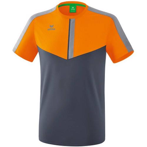 ERIMA Herren Squad T-Shirt, Größe 3XL in new orange/slate grey/monument grey