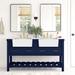 Sand & Stable™ Dorchester 60" Double Bathroom Vanity Set Wood/Marble in Blue | 34 H x 60 W x 22 D in | Wayfair ED14DA4F1F1047DB95FEC4A94850846F