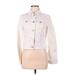 American Eagle Outfitters Denim Jacket: White Jackets & Outerwear - Women's Size Medium