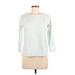J. by J.Crew Long Sleeve T-Shirt: Green Tops - Women's Size Medium