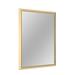 Ebern Designs Sweeny Rectangle Bathroom Vanity Mirror Decorative Wall Mirror Accent Mirror in White/Yellow | 36 H x 60 W x 1.38 D in | Wayfair