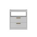Ebern Designs Jerem 2 - Drawer Nightstand in White | 28.35 H x 17.72 W x 16.42 D in | Wayfair CEBAE3B539CC4D8FB67F406710C2E45E
