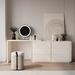 Hokku Designs Ramlal Extendable milky white multi-functional dresser Wood in Brown/White | 29.52 H x 15.74 W x 15.74 D in | Wayfair