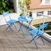 Latitude Run® 3 Pieces Patio Bistro Balcony Metail Chair Table Set | Wayfair 93A75776CEAA4FA5A25BE99BF46645B2