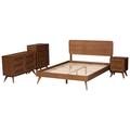 Wholesale Interiors Baxton Studio 4 Piece Bedroom Set Metal in Brown | 14.9 H x 63.8 W x 82.5 D in | Wayfair