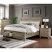 Enitial Lab Kaler 3 Piece Bedroom Set Wood in Brown/Gray | 57.25 H x 64.75 W x 93.5 D in | Wayfair IDF-7568EK-3PC