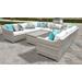 Fairmont 11 Piece Outdoor Wicker Patio Furniture Set 11a in Sail White - TK Classics Fairmont-11A-White