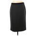 J.Crew Casual Skirt: Black Solid Bottoms - Women's Size 4