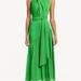 ONE33 SOCIAL The Chelsea | Crisscross Halter Neck Midi Dress - Green