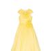 Marchesa Couture Kids Flower-Embellished Crepe Gown - Yellow - Yellow