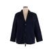 Tommy Hilfiger Blazer Jacket: Blue Solid Jackets & Outerwear - Women's Size 20