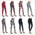 Leggings da donna Pantaloni skinny da donna alla moda stampati / a righe / scozzesi