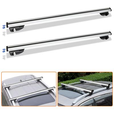 Alu Dachträger Relingträger Universal 124cm Dachgepäckträger Fahrradträger Abschließbar Grundträger Image