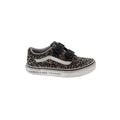 Vans Sneakers: Black Animal Print Shoes - Kids Girl's Size 1