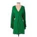 H&M Casual Dress: Green Dresses - Women's Size Small