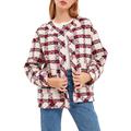 Plaid Bouclé Tweed Jacket