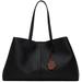 Grained Leather Shopper Tote