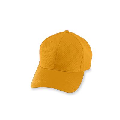 Augusta Sportswear 6236 Youth Athletic Mesh Cap in Gold | Polyester